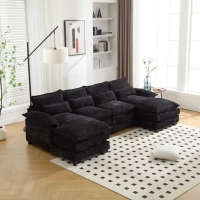 Streamdale Furniture Streamdale Chenille U-shaped Sofa (oversized, 4-seater)