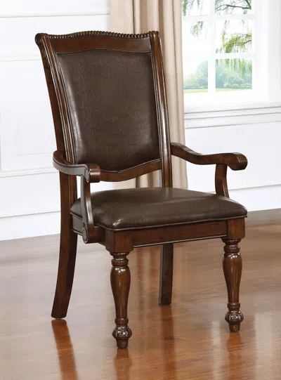 Streamdale Furniture Streamdale Cherry Wood Dining Chairs Set Of 2 - Traditional Style