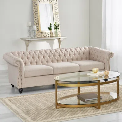 Streamdale Furniture Streamdale Chesterfield Sofa Classic Elegance For A Living Room Makeover In Neutral