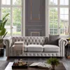 Streamdale Furniture Streamdale Chesterfield Sofa Linen Fabric