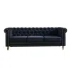 Streamdale Furniture Streamdale Chesterfield Velvet Sofa 84.65 Inch For Living Room