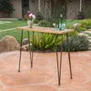 Streamdale Furniture Streamdale Chic Industrial Teak Acacia Wood Outdoor Bar Table
