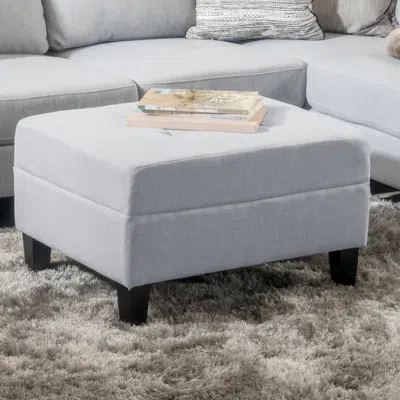 Streamdale Furniture Streamdale Chic Ottoman Sophisticated Comfort For Your Living Room In Gray