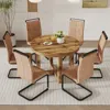 Streamdale Furniture Streamdale Circular Dining Table With 6 High Back Chairs