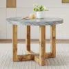 Streamdale Furniture Streamdale Circular Dining Table With Mdf Top, 42"x42"x30"