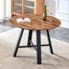 Streamdale Furniture Streamdale Circular Wood Table - Modern Minimalist Design