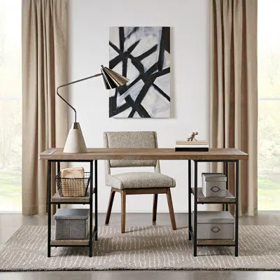 Streamdale Furniture Streamdale Cirque Desk For Home Or Office Use In Brown