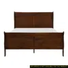 Streamdale Furniture Streamdale Classic Louis Philipe Style Full Bed Brown Cherry Finish 1 Piece