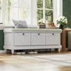 Streamdale Furniture Streamdale Classic Storage Bench With Cushioned Seat And Three Drawers For Entryway And Living Room 