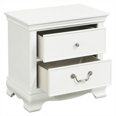 Streamdale Furniture Streamdale Classic Traditional Style 1 Piece Nightstand Wood Finish Dovetail