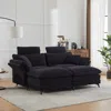 Streamdale Furniture Streamdale Cloud Comfort Sectional Sofa With Ottomans (85.8")
