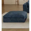 Streamdale Furniture Streamdale Cloud Corduroy Sofa: Deep Seat, Removable Cushions, Blue