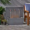 Streamdale Furniture Streamdale Cody Outdoor Fountain, Light Gray, No Assembly Required