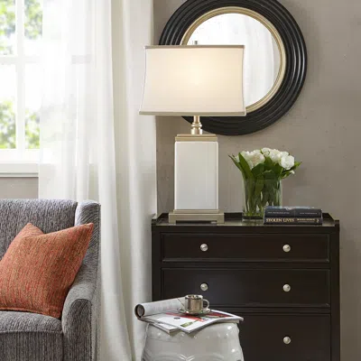 Streamdale Furniture Streamdale Colette Rectangular Ceramic Table Lamp