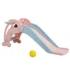 Streamdale Furniture Streamdale Colorful Dolphin 2-in-1 Slide And Basketball Playset For Toddlers