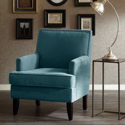 Streamdale Furniture Streamdale Colton Chair For Home Or Office Use In Blue