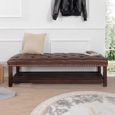 Streamdale Furniture Streamdale Comfortable And Stylish Wooden Bench With Durable Construction