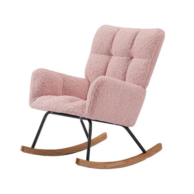 Streamdale Furniture Streamdale Comfortable Pink Nursing Chair For Baby And Reading
