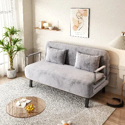 Streamdale Furniture Streamdale Comfy And Classy 74.8" Soft Velvet Sectional Sofa With Perfect Height