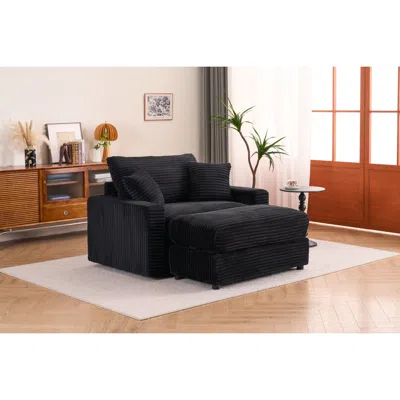 Streamdale Furniture Streamdale Comfy Sleeper Chair With Ottoman