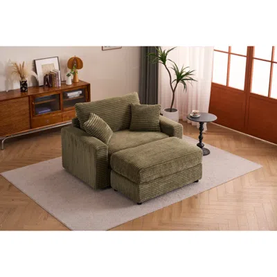 Streamdale Furniture Streamdale Comfy Sleeper Chair With Ottoman