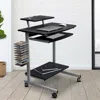 Streamdale Furniture Streamdale Compact Computer Cart With Storage