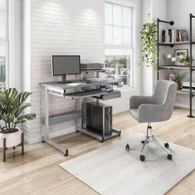 Streamdale Furniture Streamdale Complete Computer Workstation Desk In Gray