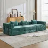 Streamdale Furniture Streamdale Compression Sofa, Convertible Floor Sofa Bed, Modular Sectional, No Assembly, Dark Green