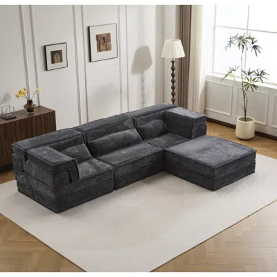Streamdale Furniture Streamdale Compression Sofa, Convertible Floor Sofa Bed, Modular Sectional Sofa