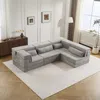 Streamdale Furniture Streamdale Compression Sofa, Convertible Floor Sofa Bed, Modular Sectional Sofa, 4 Seater
