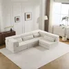 Streamdale Furniture Streamdale Compression Sofa, Convertible Floor Sofa Bed, White
