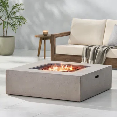 Streamdale Furniture Streamdale Concrete Propane Fire Pit - 50,000 Btu - No Assembly