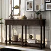 Streamdale Furniture Streamdale Console Table Sofa Table Easy Assembly With Two Storage Drawers