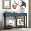 Streamdale Furniture Streamdale Console Table Sofa Table Easy Assembly With Two Storage Drawers