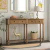 Streamdale Furniture Streamdale Console Table Sofa Table Easy Assembly With Two Storage Drawers
