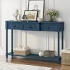 Streamdale Furniture Streamdale Console Table Sofa Table With Drawers For Entryway With Projecting