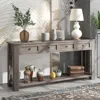 Streamdale Furniture Streamdale Console Table/sofa Table With Storage Drawers And Bottom Shelf