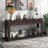 Streamdale Furniture Streamdale Console Table/sofa Table With Storage Drawers And Bottom Shelf