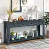 Streamdale Furniture Streamdale Console Table/sofa Table With Storage Drawers And Bottom Shelf