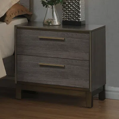 Streamdale Furniture Streamdale Contemporary 1 Piece Nightstand Two Tone Bedroom Furniture