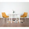 Streamdale Furniture Streamdale Contemporary 3-piece Dining Set, White Round Dining Table With 2 Chairs