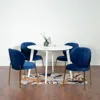 Streamdale Furniture Streamdale Contemporary 5-piece Dining Set, White Round Dining Table With 4 Chairs