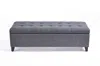Streamdale Furniture Streamdale Contemporary Button-tufted Storage Ottoman With Waffle Stitch