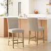 Streamdale Furniture Streamdale Contemporary Fabric Button Tufted 26 Inch Counter Stools