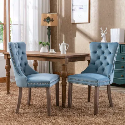 Streamdale Furniture Streamdale Contemporary Flax Upholstered Dining Chair Set