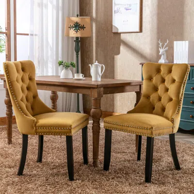 Streamdale Furniture Streamdale Contemporary Flax Upholstered Dining Chair Set
