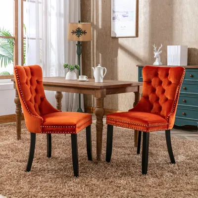 Streamdale Furniture Streamdale Contemporary Flax Upholstered Dining Chair Set