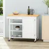 Streamdale Furniture Streamdale Contemporary Kitchen Cart Extra Counter & Storage Space