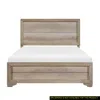 Streamdale Furniture Streamdale Contemporary Look Natural Finish Queen Bed 1 Piece Premium Melamine