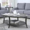 Streamdale Furniture Streamdale Contemporary Oval Shelf Coffee Table